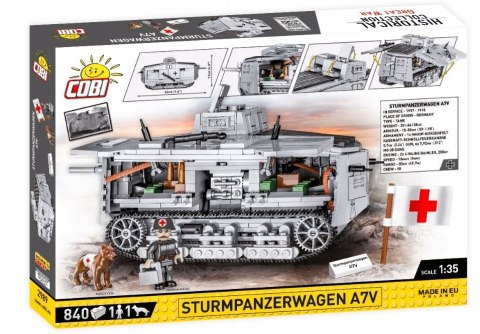 Cobi Klocki Klocki HC Great War Sturmpanzerwagen A7V 840 elementów