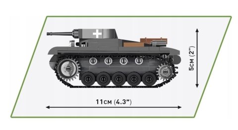 Cobi Klocki Klocki HC WWII Panzer II Ausf. A 250 elementów