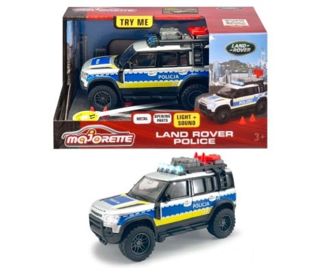 Majorette Pojazd Majorette Grand Land Rover policja 12,5 cm