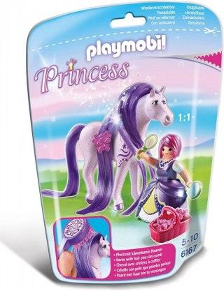 Playmobil Zestaw figurek Princess 6167 Konik do czesania Viola