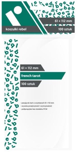 Rebel Koszulki na karty 61x112mm French Tarot 100 sztuk