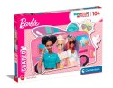 Clementoni Puzzle 104 elementy Shaped Barbie