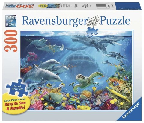 Ravensburger Polska Puzzle Duży format 300 elementów Podwodne życie