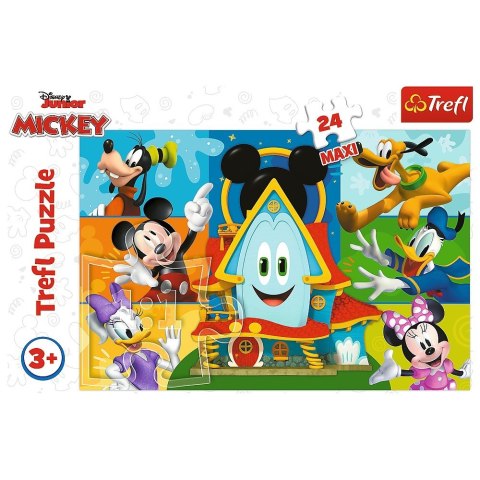 Trefl Puzzle 24 elementy Maxi Myszka Miki i i przyjaciele