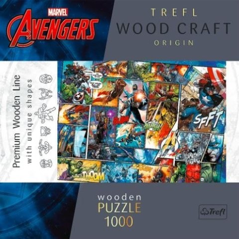 Trefl Puzzle drewniane Komiksowe uniwersum Marvela 1000 elementów