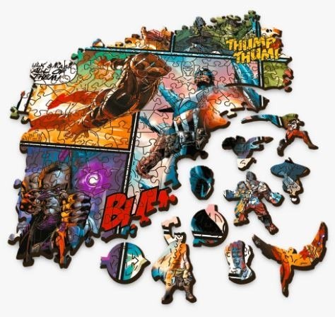 Trefl Puzzle drewniane Komiksowe uniwersum Marvela 1000 elementów