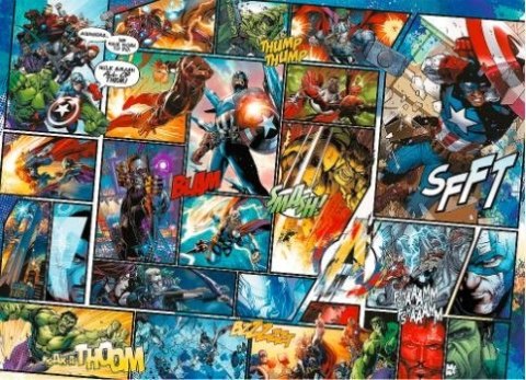 Trefl Puzzle drewniane Komiksowe uniwersum Marvela 1000 elementów