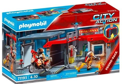 Playmobil Zestaw figurek City Action 71193 Remiza strażacka