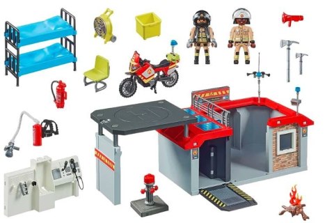 Playmobil Zestaw figurek City Action 71193 Remiza strażacka