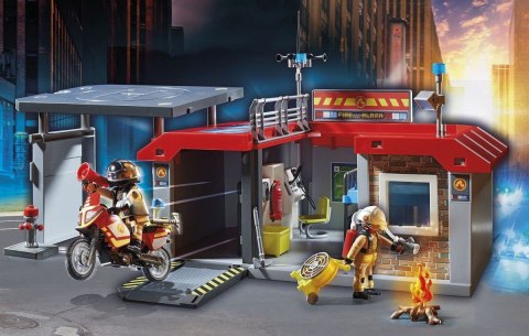 Playmobil Zestaw figurek City Action 71193 Remiza strażacka