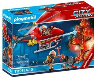 Playmobil Zestaw z figurkami City Action 71195 Helikopter strażacki