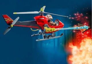 Playmobil Zestaw z figurkami City Action 71195 Helikopter strażacki