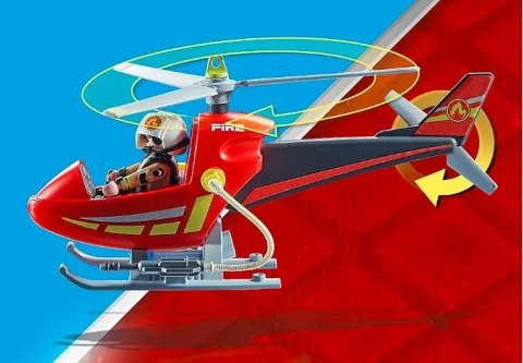 Playmobil Zestaw z figurkami City Action 71195 Helikopter strażacki