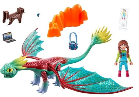 Playmobil Zestaw z figurkami Dragons 71083 Feathers & Alex