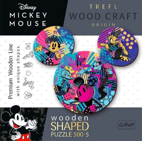 Trefl Puzzle drewniane Myszka Mickey 500 elementów