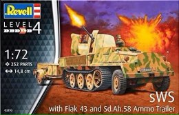 Revell Model plastikowy SWS W/Flak43 & SD AH58 Ammo Trailer