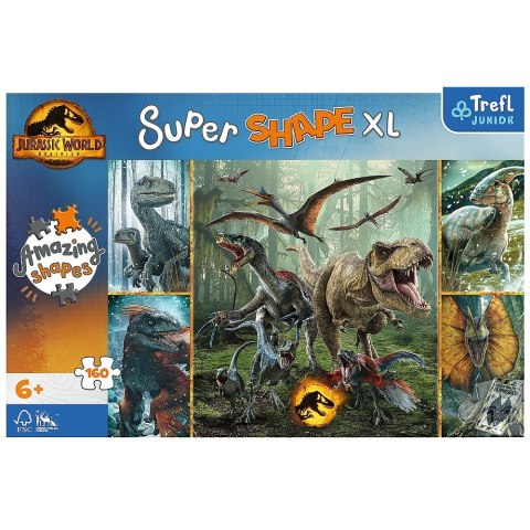 Trefl Puzzle 160 elementów XL Niezwykłe dinozaury Jurassic World