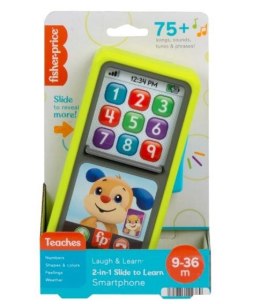 Fisher Price Smartfonik 2w1 Ucz się i śmiej! , Przesuwaj i ucz się