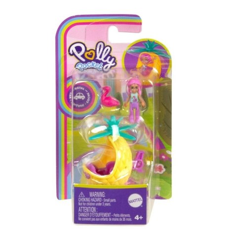 Mattel Figurki Polly Pocket Pollyville Helikopter Ananas