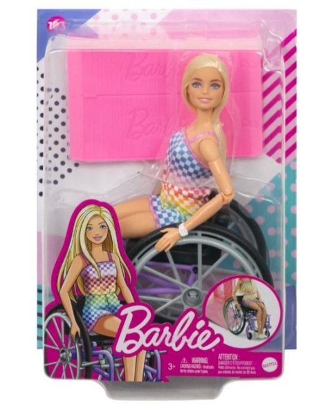 Mattel Lalka Barbie Fashionistas Na wózku strój w kratkę