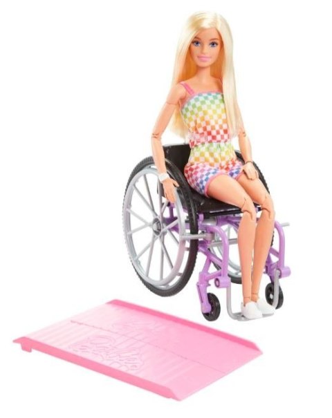 Mattel Lalka Barbie Fashionistas Na wózku strój w kratkę