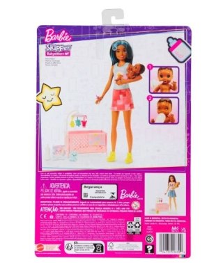 Mattel Lalka Barbie Opiekunka Zestaw Usypianie maluszka