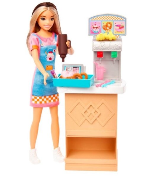 Mattel Lalka Barbie Skipper Pierwsza praca Bar z przekąskami