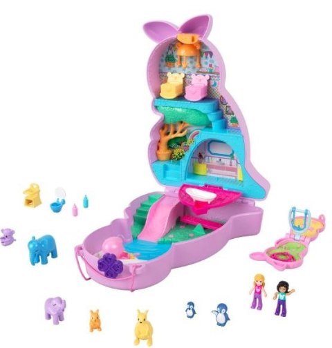 Mattel Zestaw torebka z figurkami Polly Pocket Kangurki