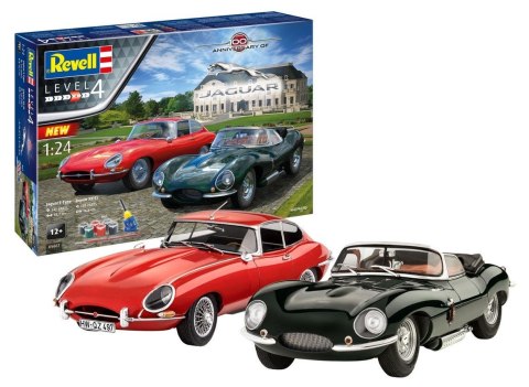 Revell Zestaw upominkowy Samochody Jaguar 100TH Anniversary 1/24