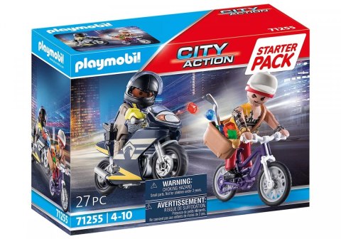 Playmobil Zestaw z figurkami City Action 71255 Starter Pack Jednostka specjalna ze złodziejem biżuterii