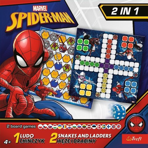 Trefl Gra 2w1 Chińczyk / Węże i drabiny, Spider-Man