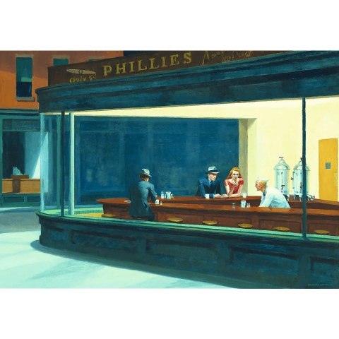 Trefl Puzzle 1000 elementów Art Collection Nocne marki Edward Hopper