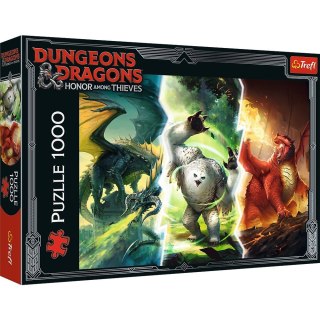 Trefl Puzzle 1000 elementów Legendarne potwory z Faerun Dungeons & Dragons