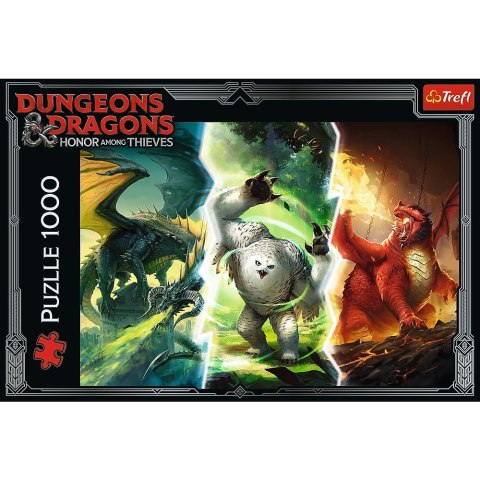 Trefl Puzzle 1000 elementów Legendarne potwory z Faerun Dungeons & Dragons