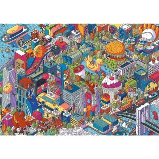 Trefl Puzzle 1000 elementów UFT Eye-Spy Imaginary Cities New York USA