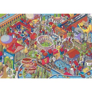 Trefl Puzzle 1000 elementów UFT Eye-Spy Imaginary Cities Rzym Włochy