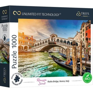 Trefl Puzzle 1000 elementów UFT Zachód słońca, most Rialto, Wenecja, Włochy