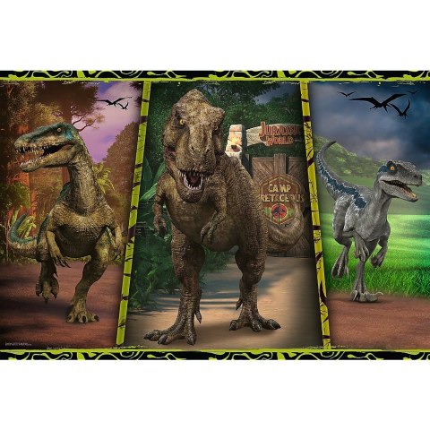 Trefl Puzzle 104 elementy XL Super Shape Dinozaury Jurassic World