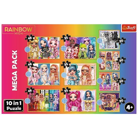 Trefl Puzzle 10in1 Kolekcja modnych laleczek Rainbow High