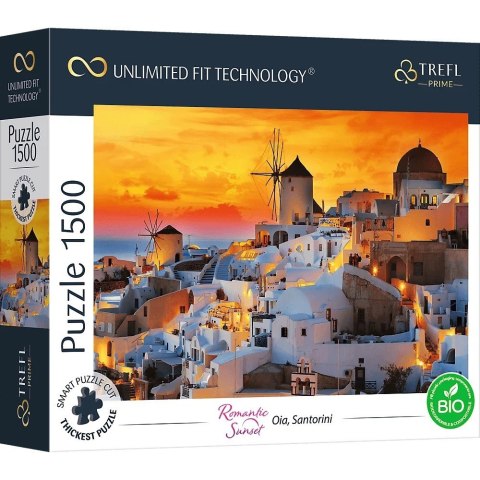 Trefl Puzzle 1500 elementów UFT Zachód słońca, Oia Santorini