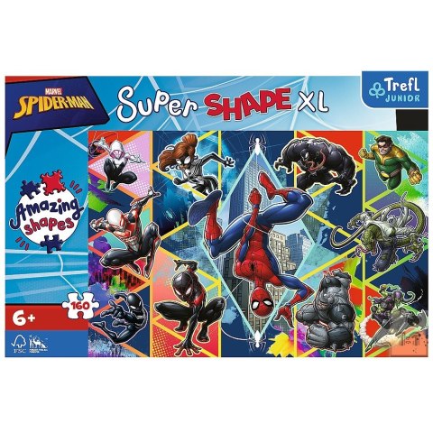 Trefl Puzzle 160 elementów XL Super Shape Dołącz do Spidermana