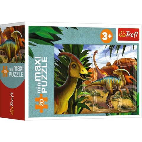 Trefl Puzzle 20 elementów miniMaxi Poznaj świat dinozaurów