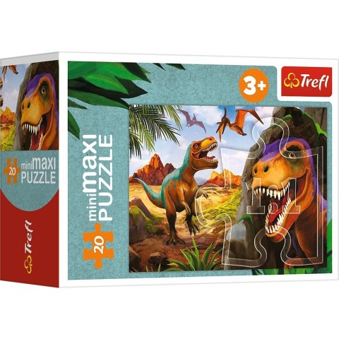 Trefl Puzzle 20 elementów miniMaxi Poznaj świat dinozaurów