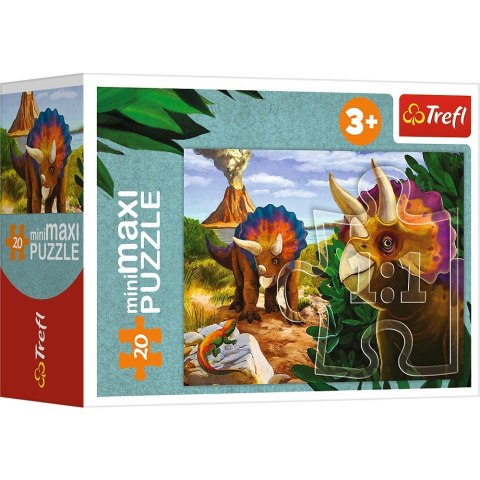 Trefl Puzzle 20 elementów miniMaxi Poznaj świat dinozaurów