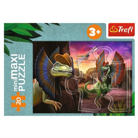 Trefl Puzzle 20 elementów miniMaxi Poznaj świat dinozaurów