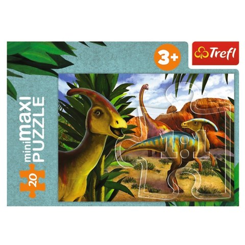 Trefl Puzzle 20 elementów miniMaxi Poznaj świat dinozaurów