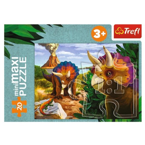 Trefl Puzzle 20 elementów miniMaxi Poznaj świat dinozaurów