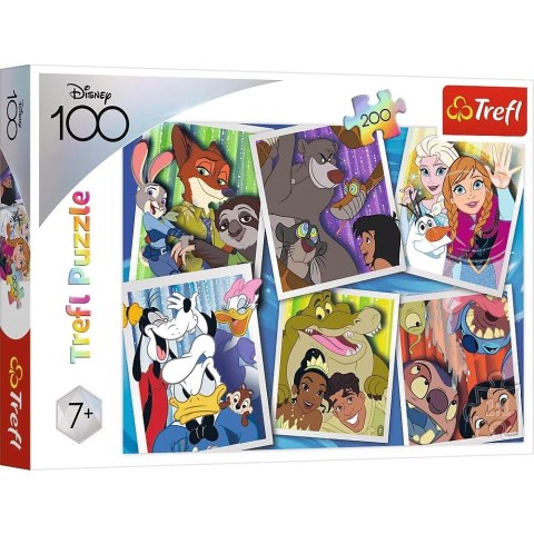 Trefl Puzzle 200 elementów Bohaterowie Disney