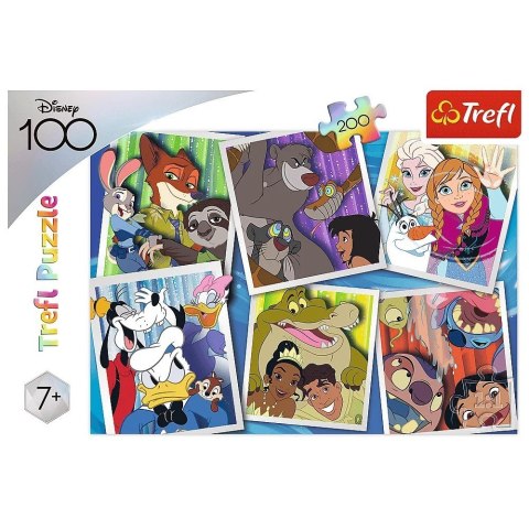 Trefl Puzzle 200 elementów Bohaterowie Disney