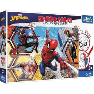 Trefl Puzzle 24 elementy SUPER MAXI Spiderman wyrusza do akcji